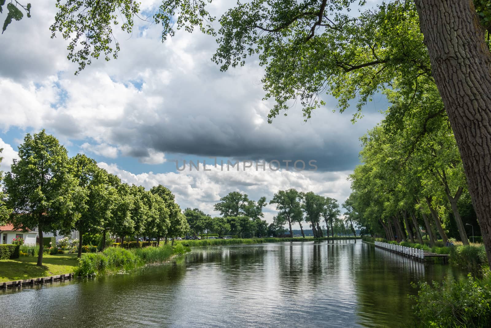 Canal to Damme in center of Sluis, The Netherlands. by Claudine