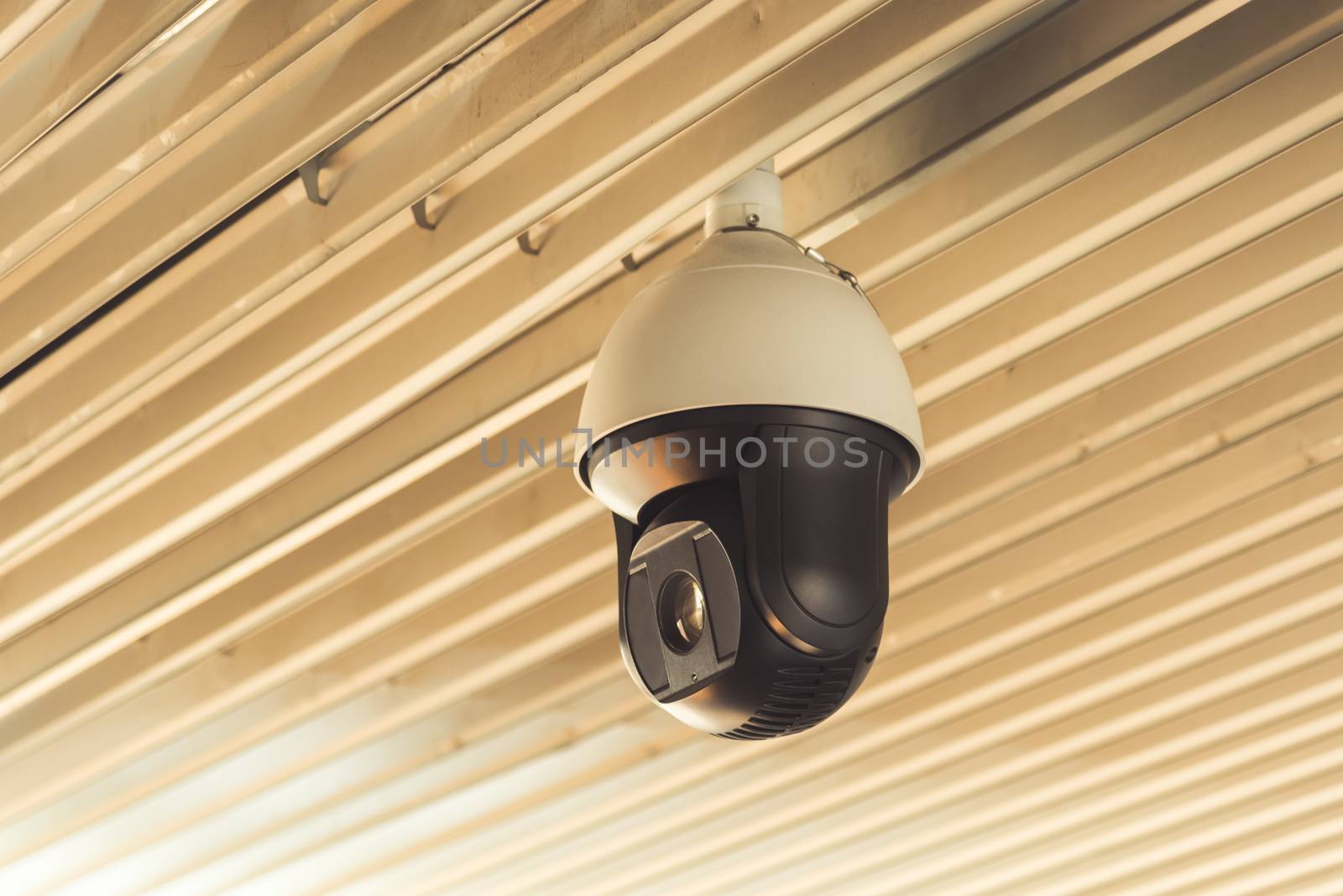 Surveillance Security Camera or CCTV on the ceiling