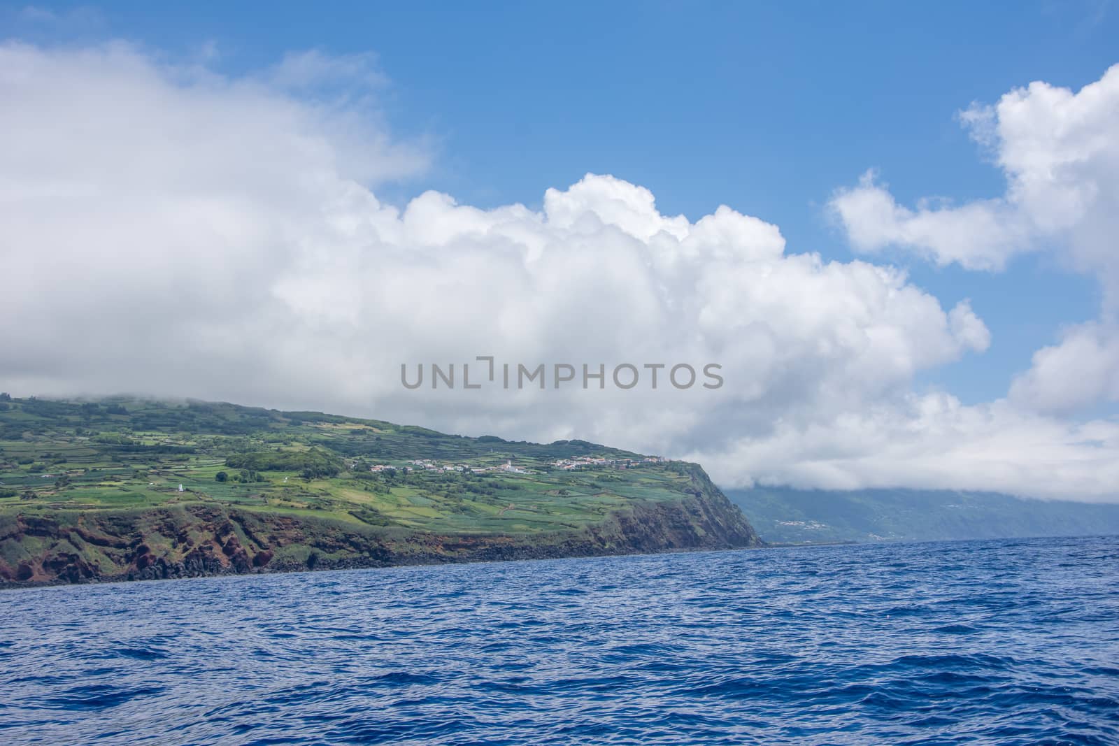 Walk on the Azores archipelago. Discovery of the island of Pico, Azores. Portugal. Madalena