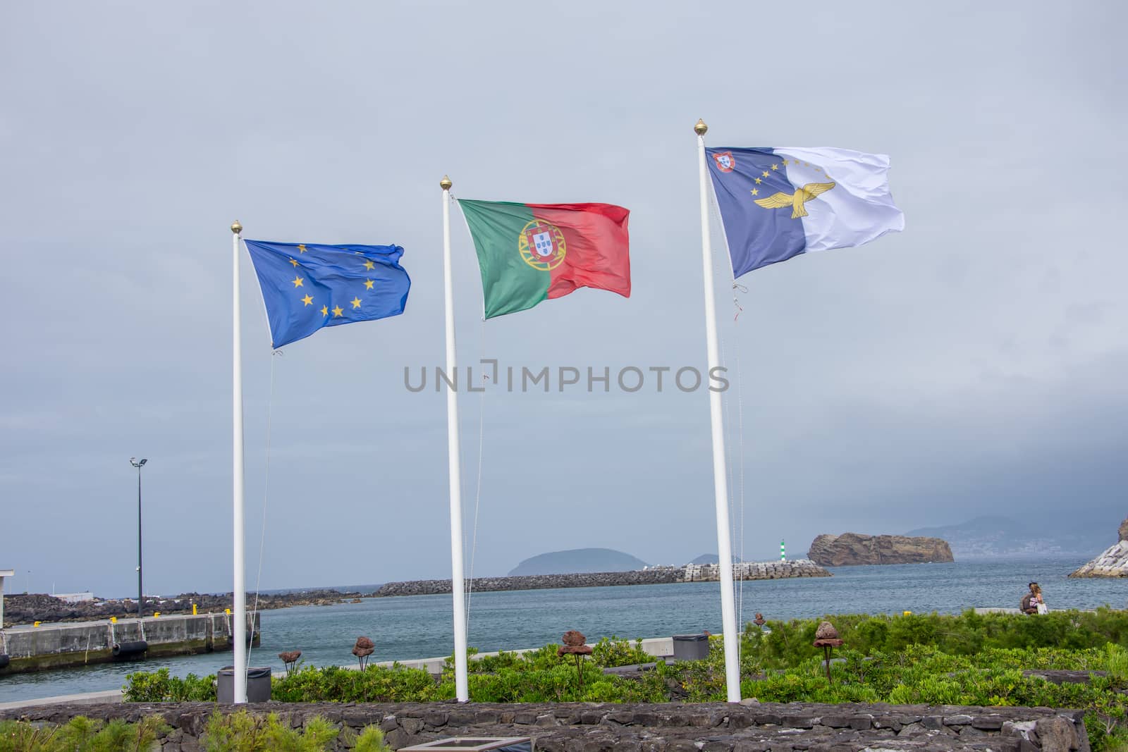Walk on the Azores archipelago. Discovery of the island of Pico, Azores. Portugal. Madalena