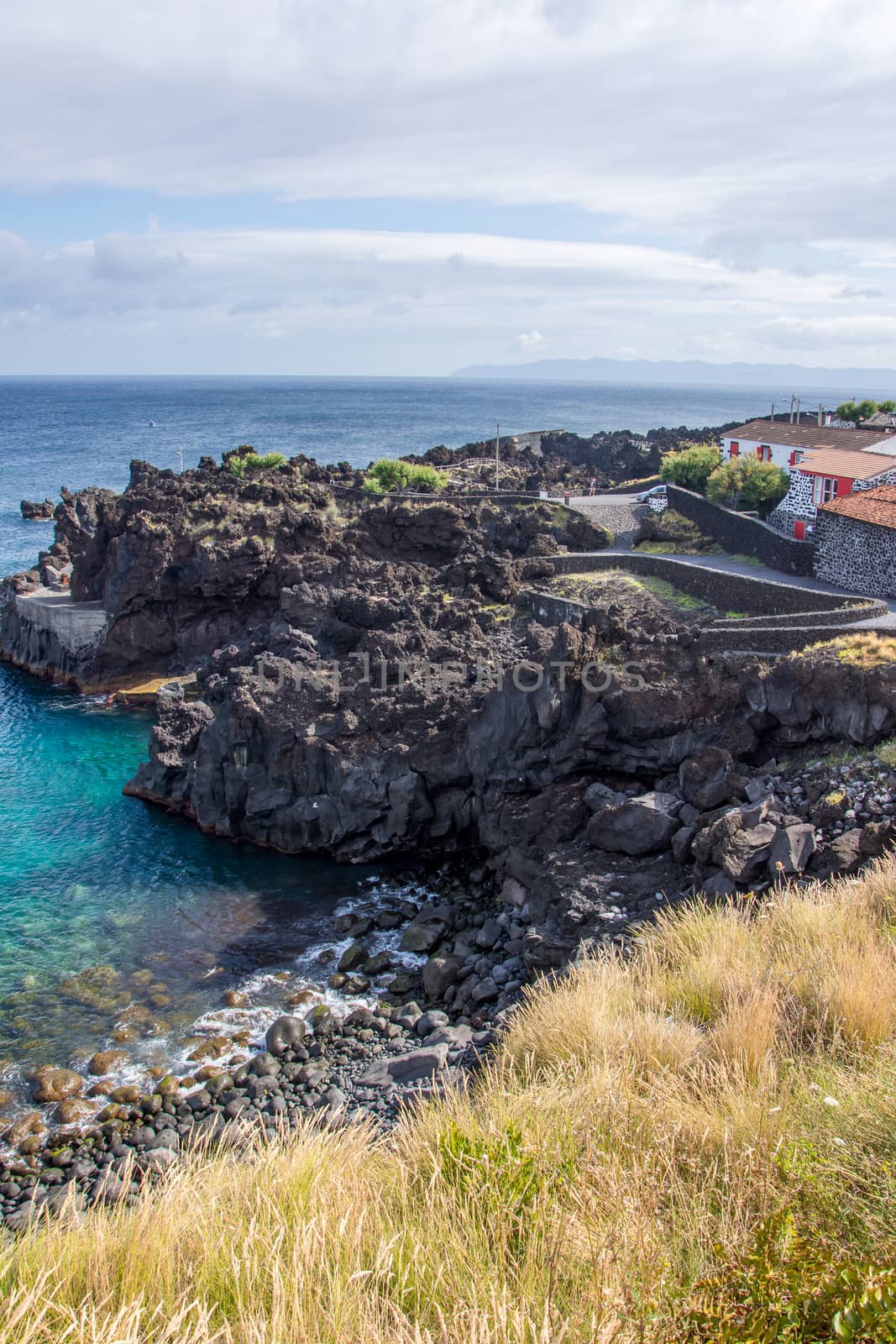 Walk on the Azores archipelago. Discovery of the island of Pico, Azores. Portugal. Madalena