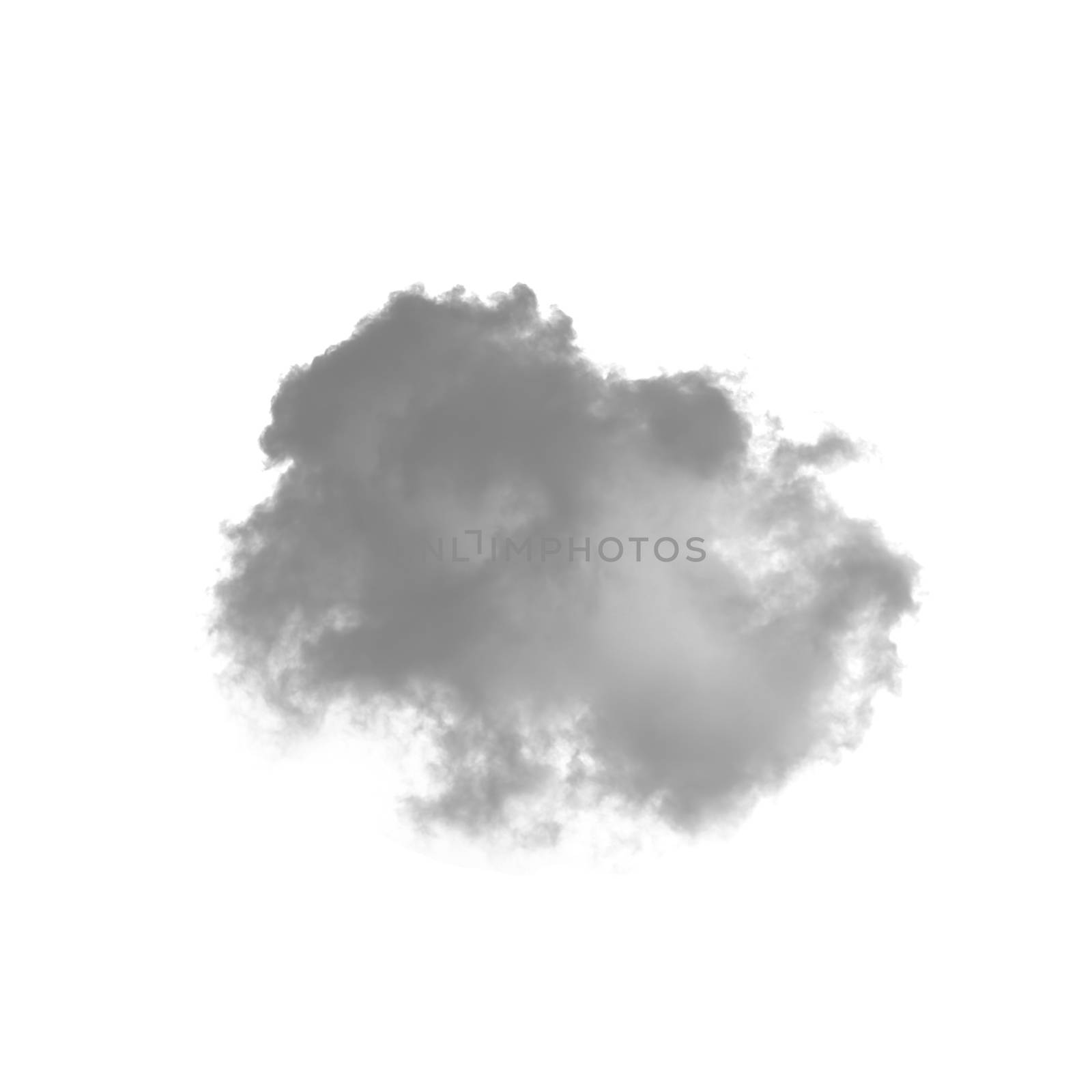 Cloud isolated on a white background by ant