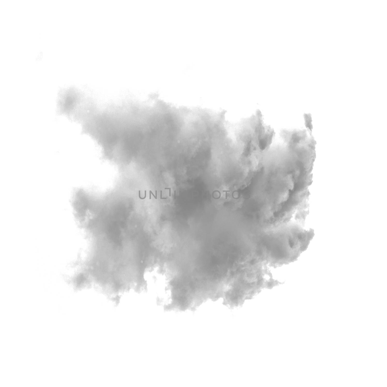 Cloud isolated on a white background  by ant