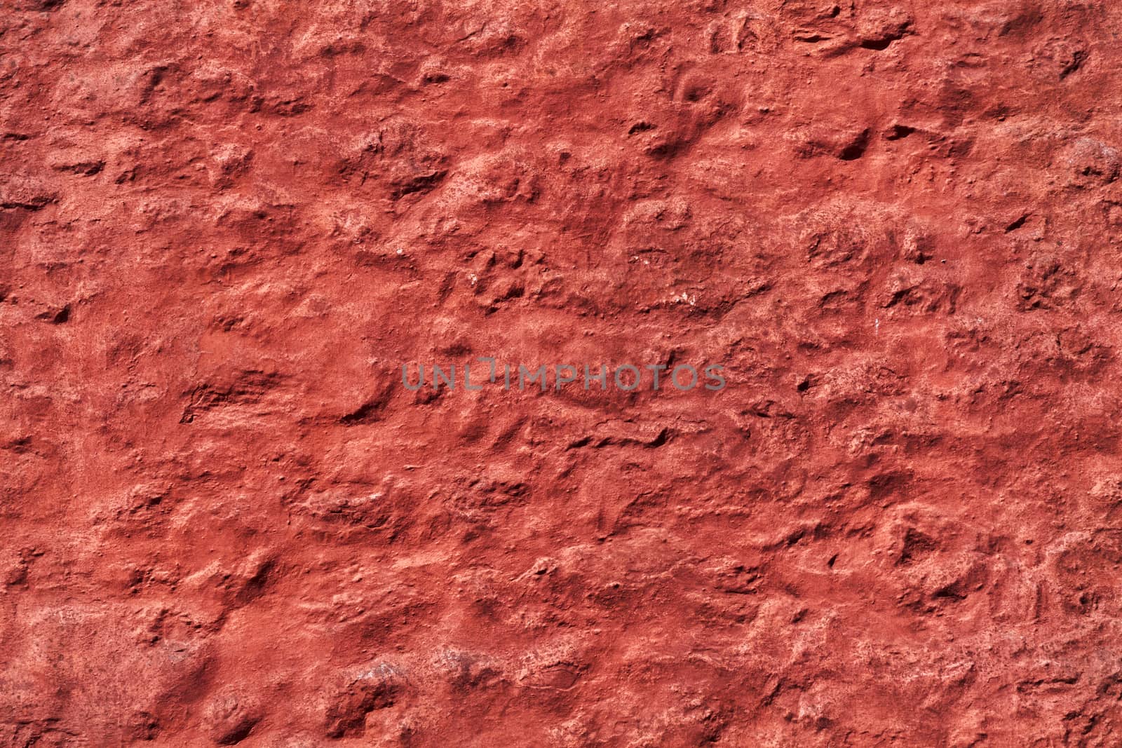 Old red weathered rough wall texture background