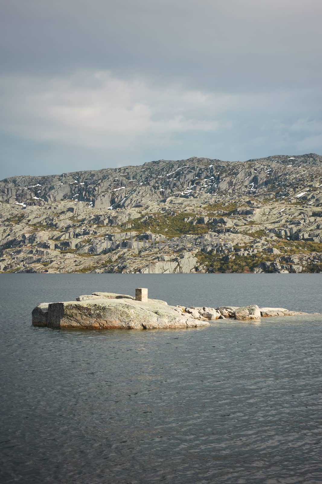 Landscape in lake Lagoa comprida lagoon in Serra da Estrela, Portugal by Luispinaphotography