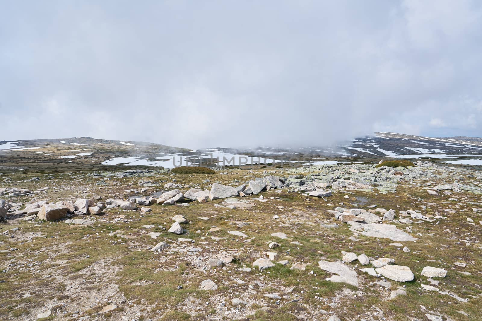 Snow Landscape in Torre Serra da Estrela, in Portugal