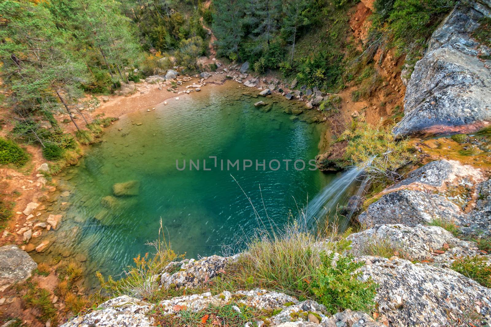 Beautiful small lake in Spain (Campdevanol)