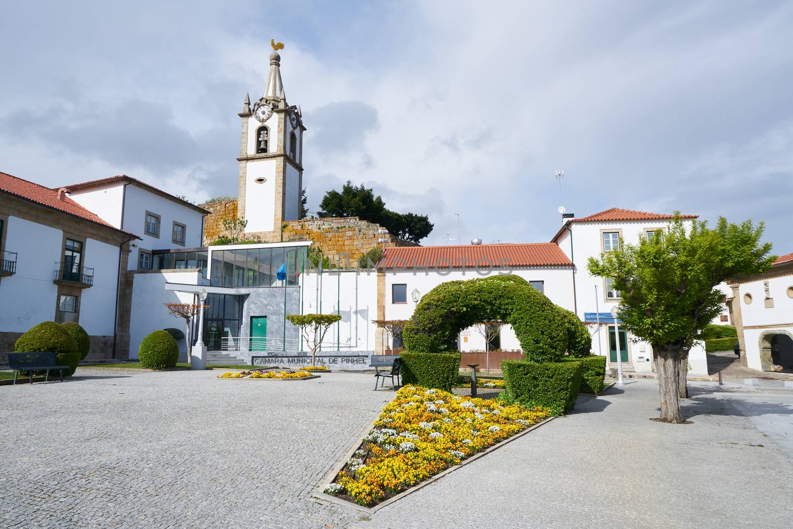 Pinhel city center church, in Portugal by Luispinaphotography