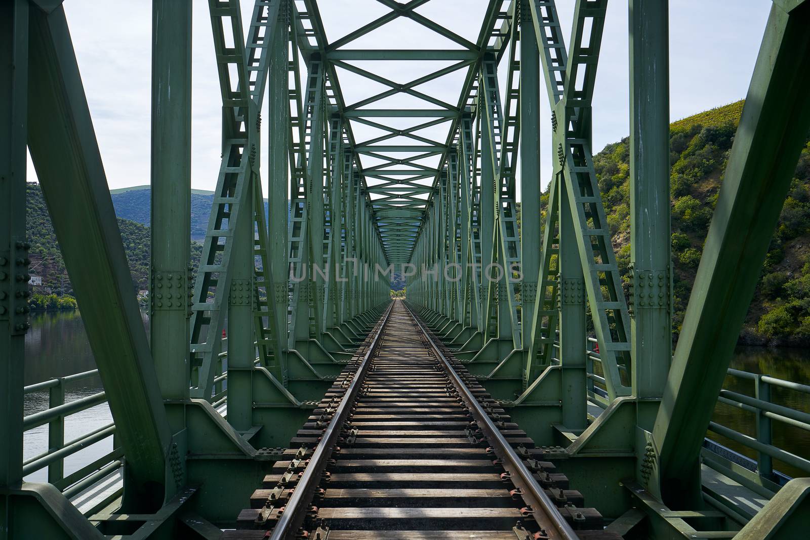 Railway bridge in Douro region in Ferradosa, Portugal by Luispinaphotography