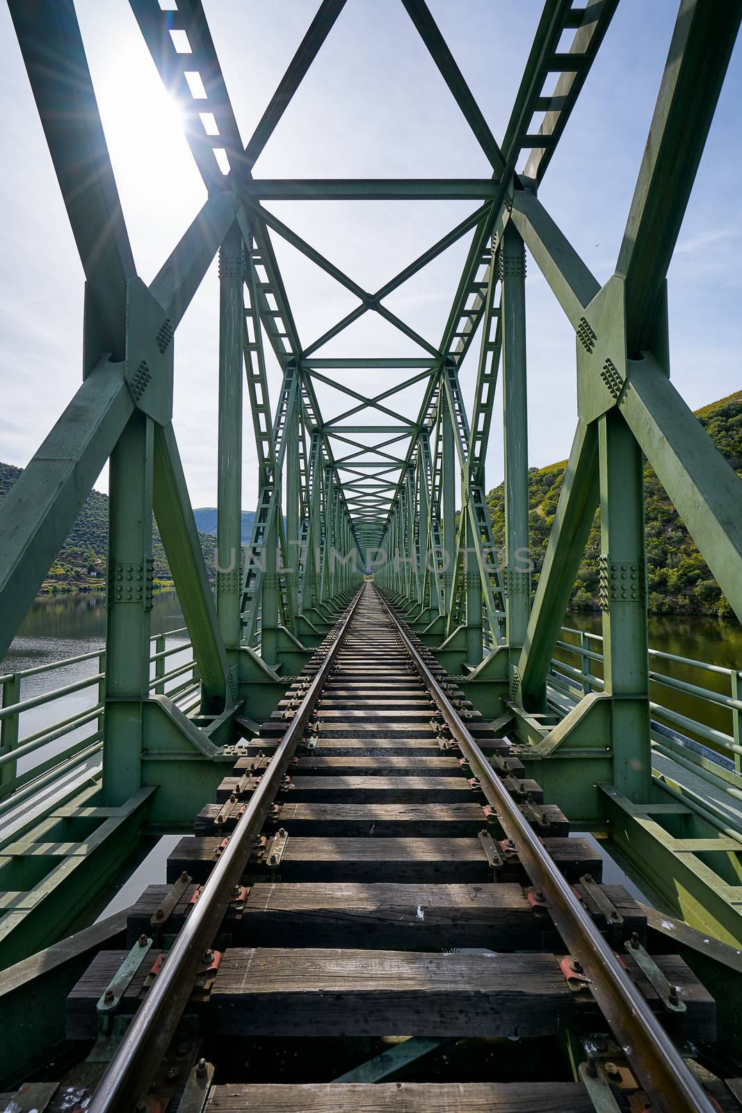 Railway bridge in Douro region in Ferradosa, Portugal by Luispinaphotography