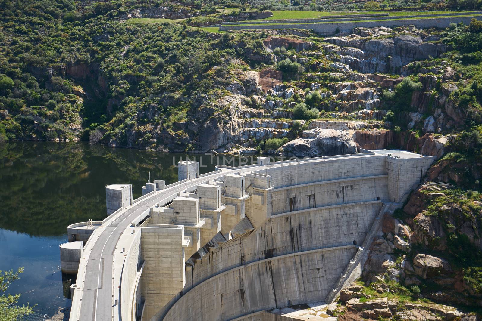 Foz Tua dam barragem river in Portugal by Luispinaphotography