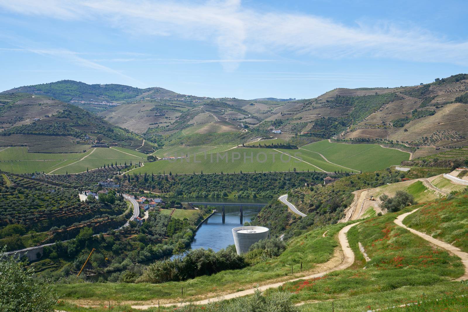 Foz Tua dam barragem landscape nature in Portugal