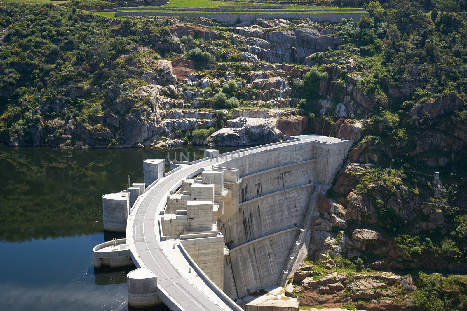 Foz Tua dam barragem river in Portugal