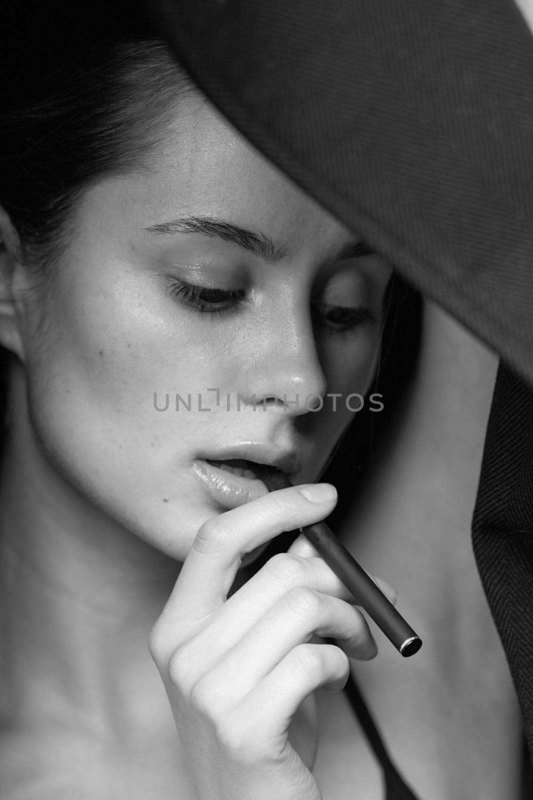 e-cigarette woman smoking sexy cigarettes electronic modern by timwit