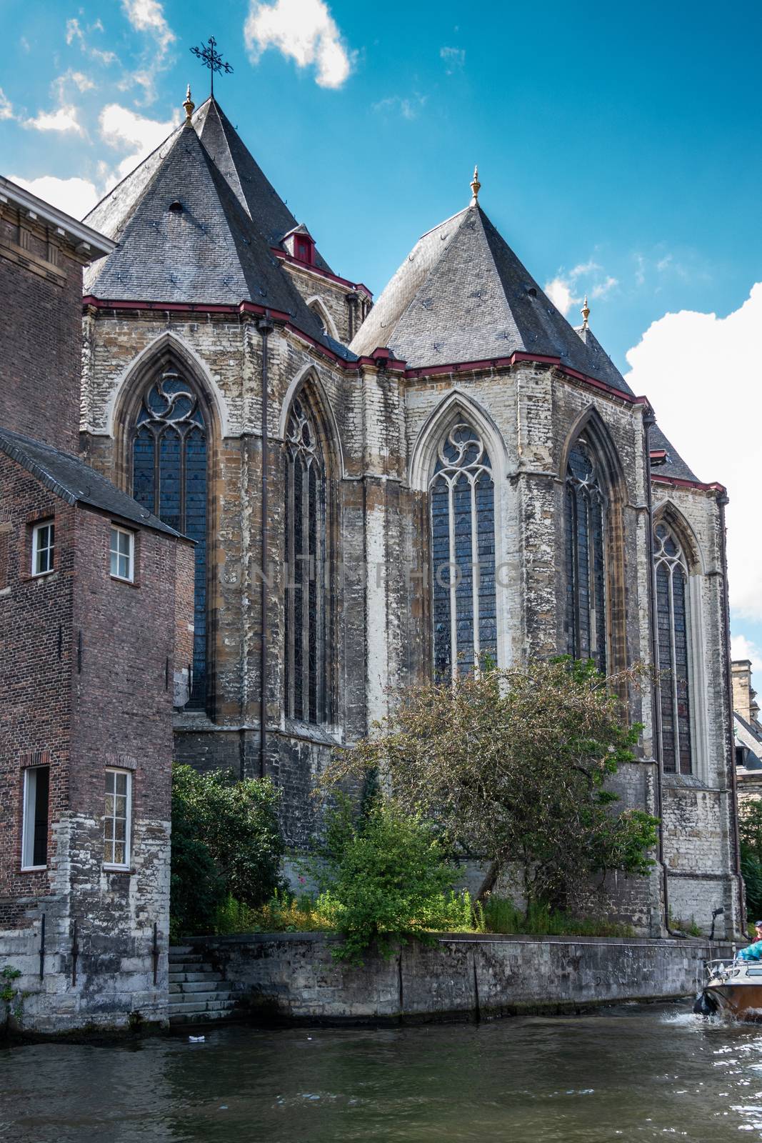 Sint Michiels Church in Gent, Flanders, Belgium. by Claudine