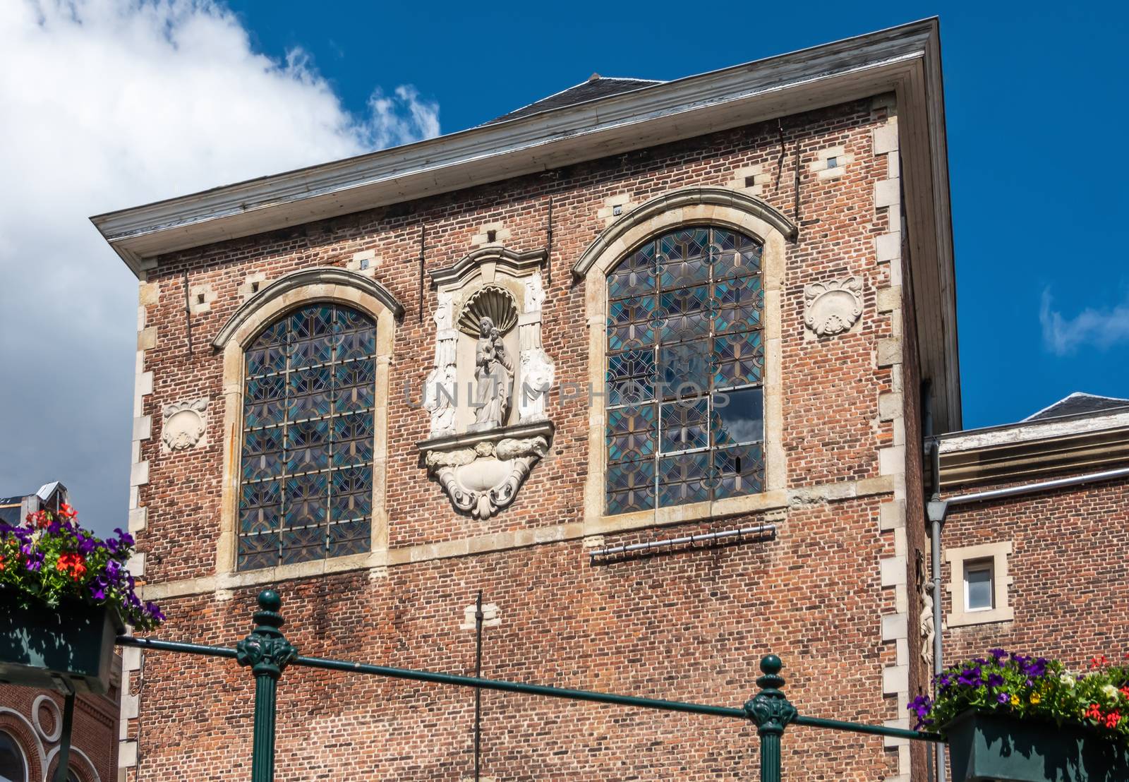 Saint Augustine Cloister facade along Lieve River, Gent, Flander by Claudine