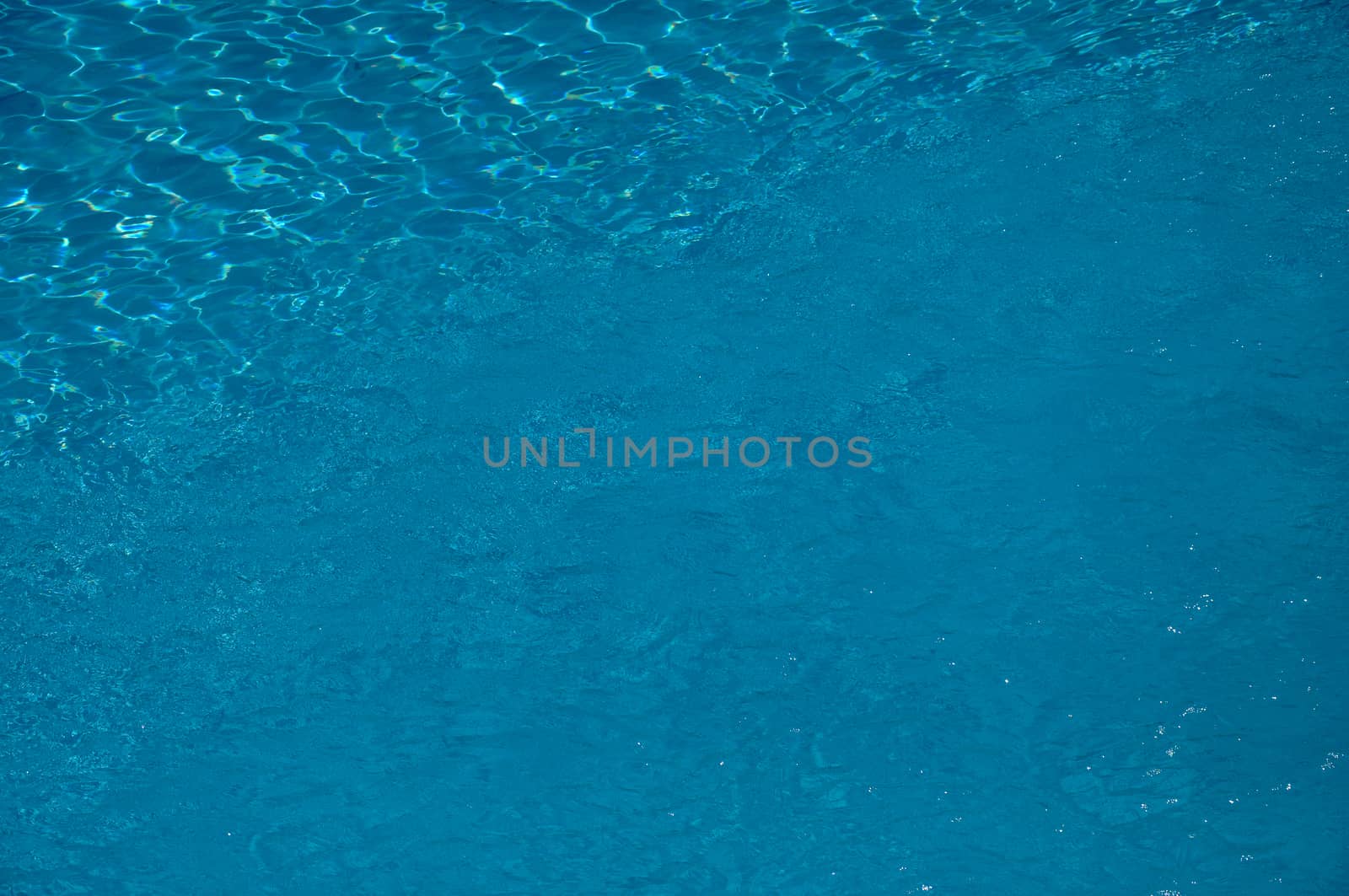 Just the clear water in a hotel swimming pool with some visible ripples