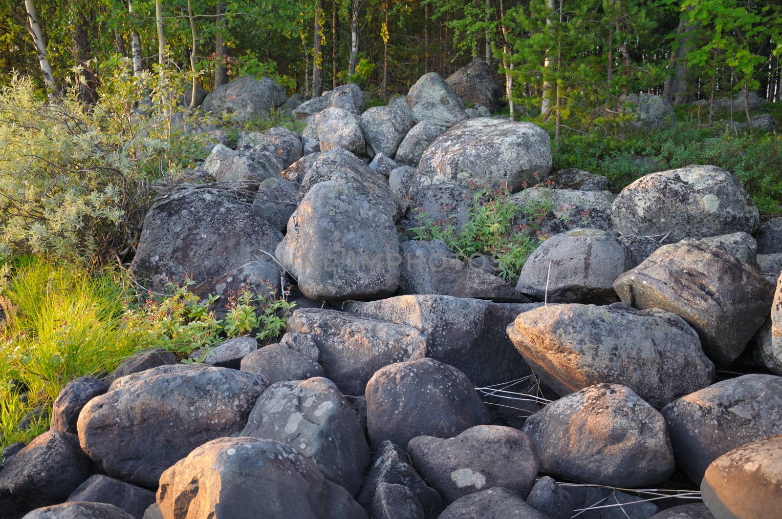 Huge boulders on a south Karelian island by nemo269