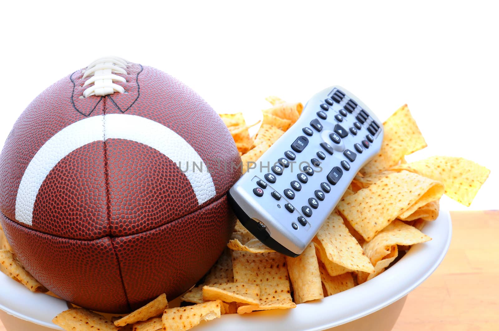 TV Remote, Chips and football by sCukrov