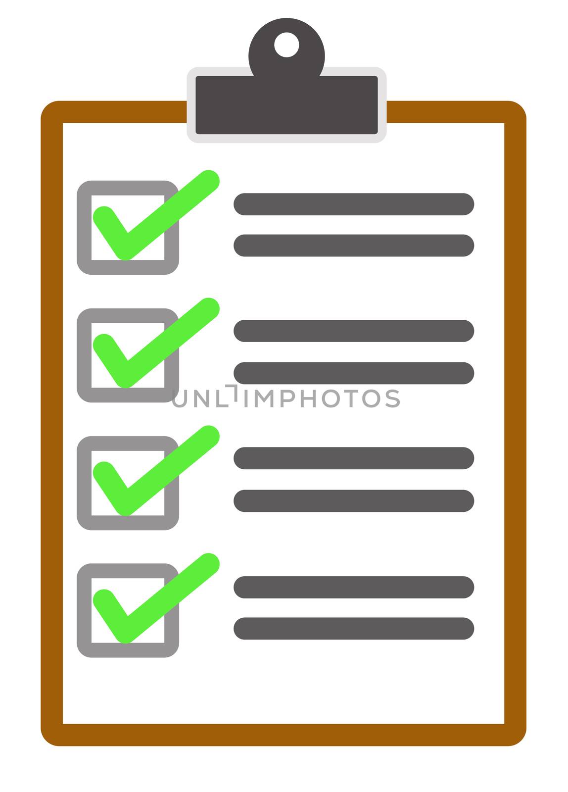 Checklist icon from Business on white background. Checklist icon for your web site design, logo, app, UI. flat style. clipboard symbol.

