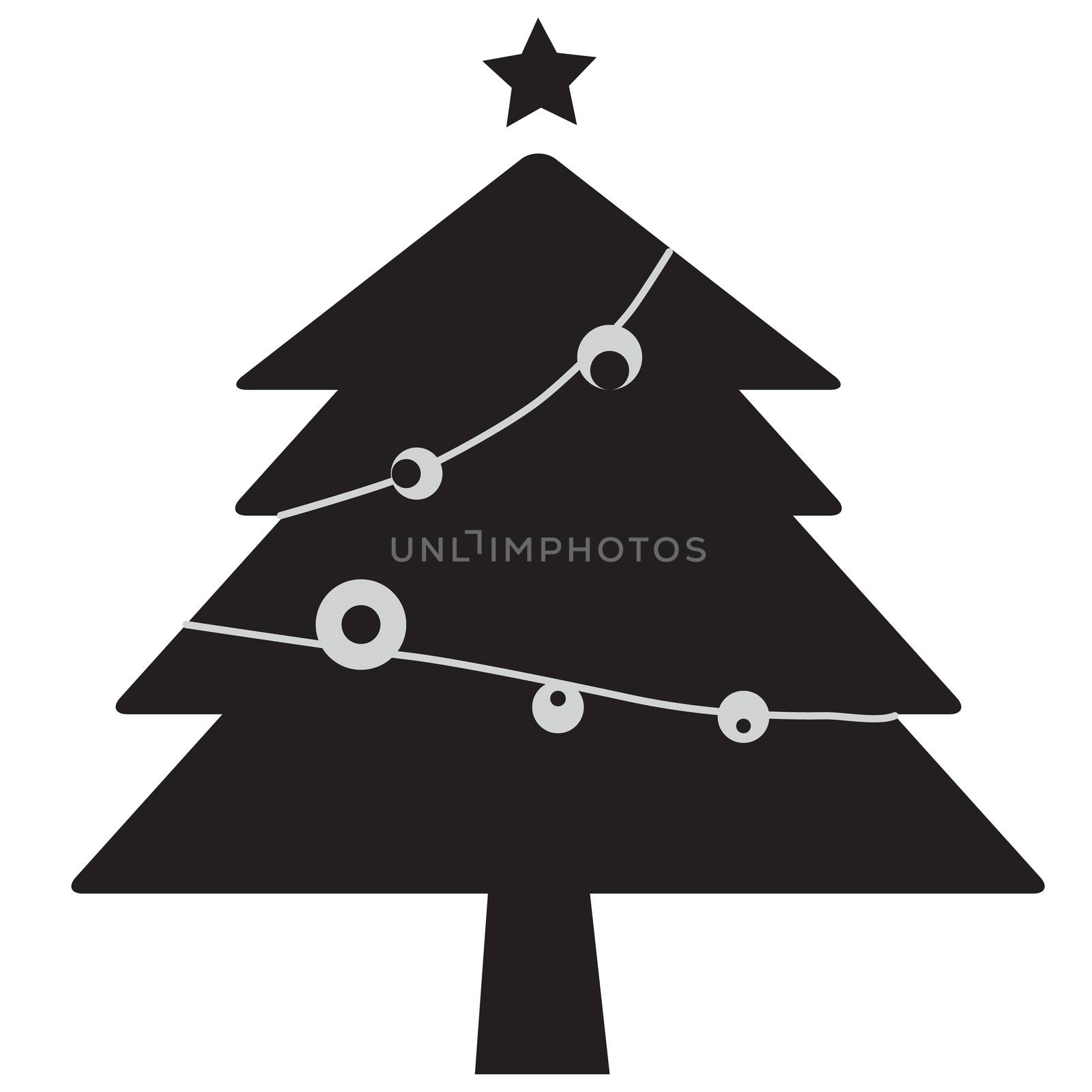 Pictograph of christmas tree. christmas tree icon on white background. christmas tree icon for your web site design, logo, app, UI. flat style.