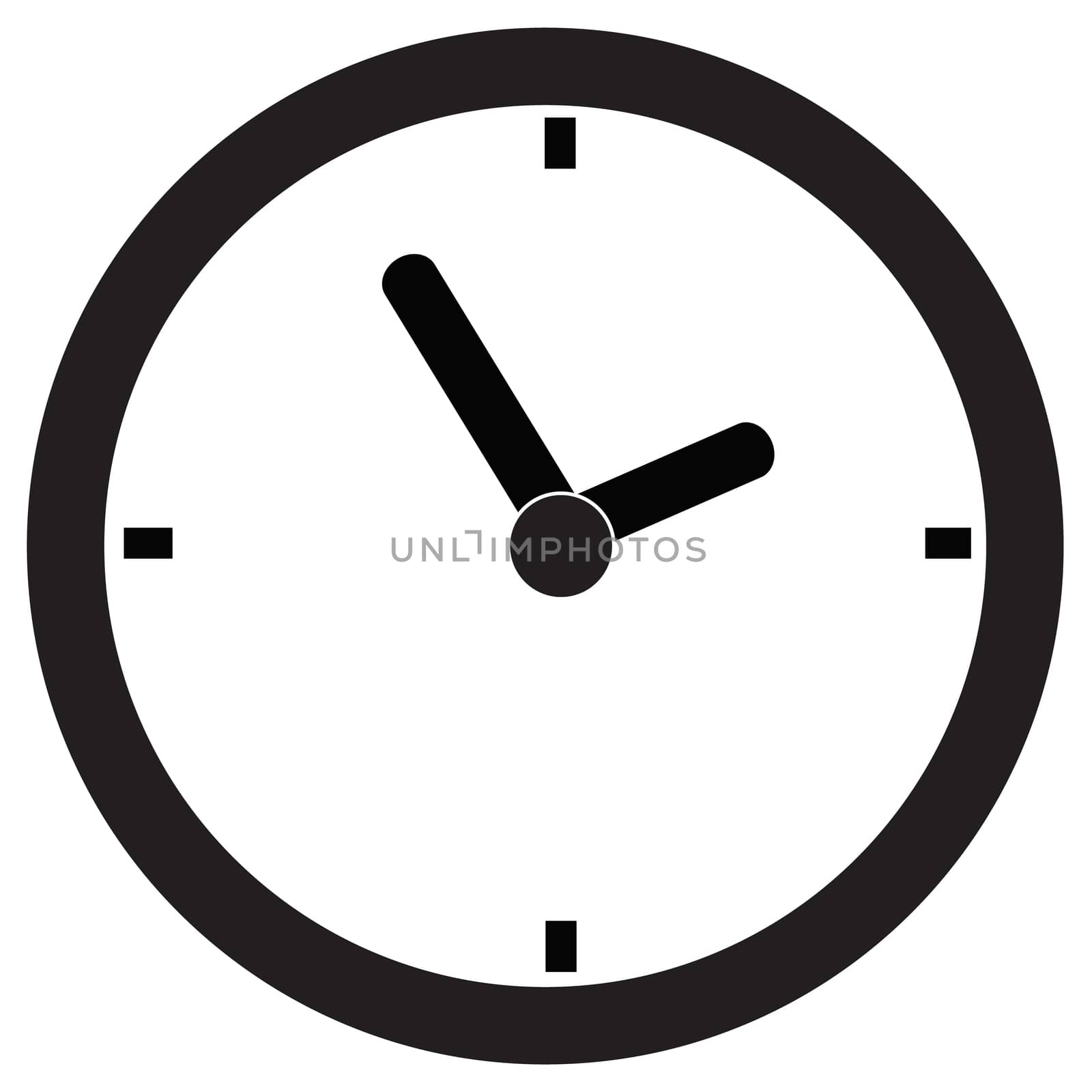 Clock Icon Vector icon on white background. Clock Icon icon for your web site design, logo, app, UI. flat style.