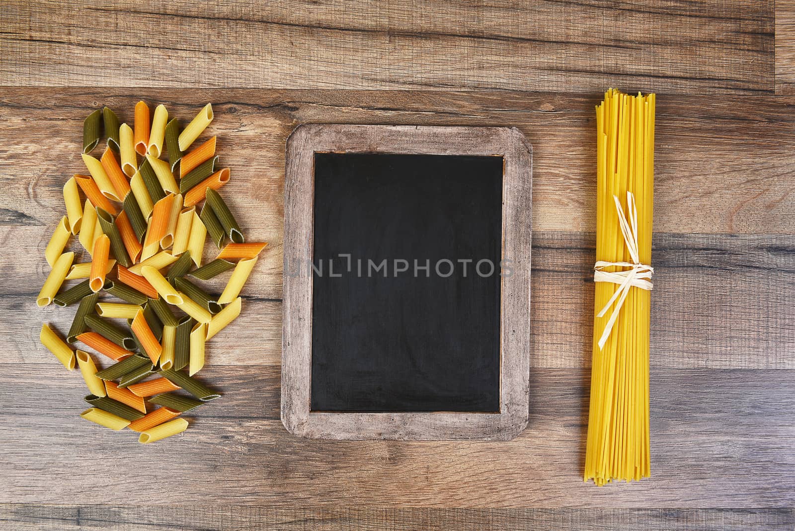 Pasta and Chalkboard by sCukrov