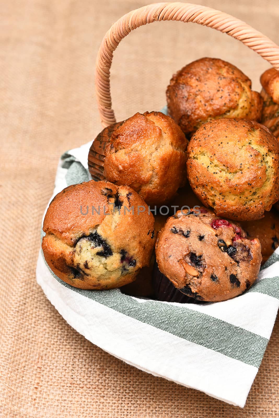 Basket of Muffins by sCukrov