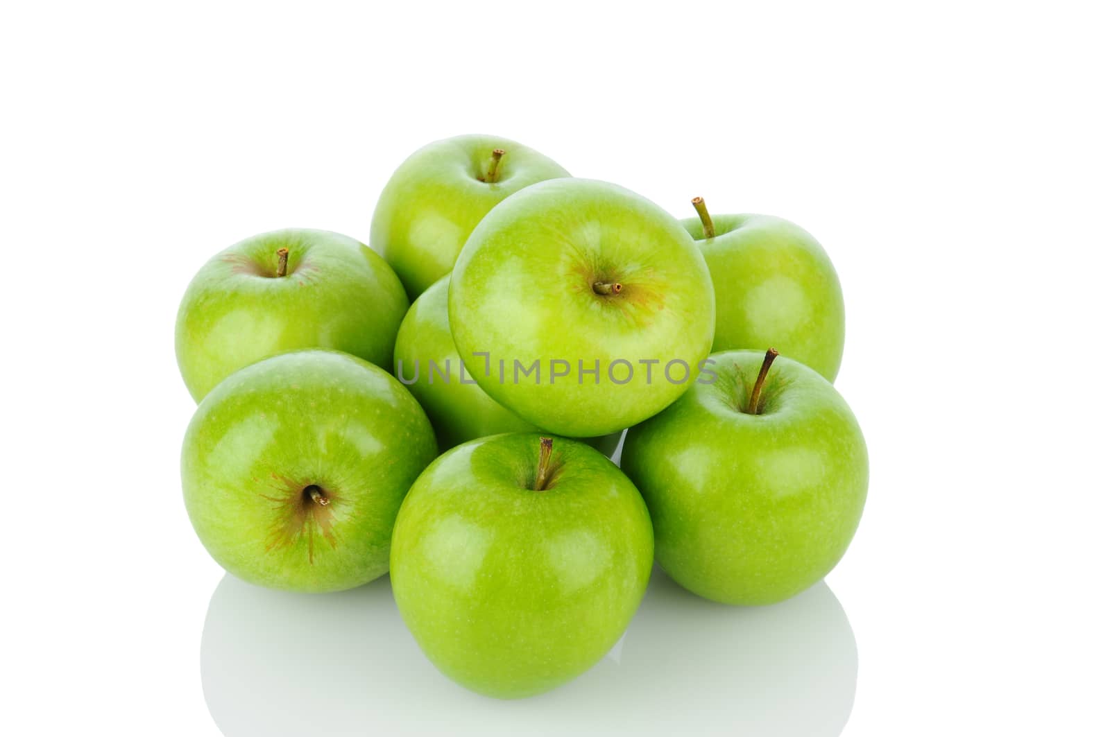 Pile of Granny Smith Apples by sCukrov