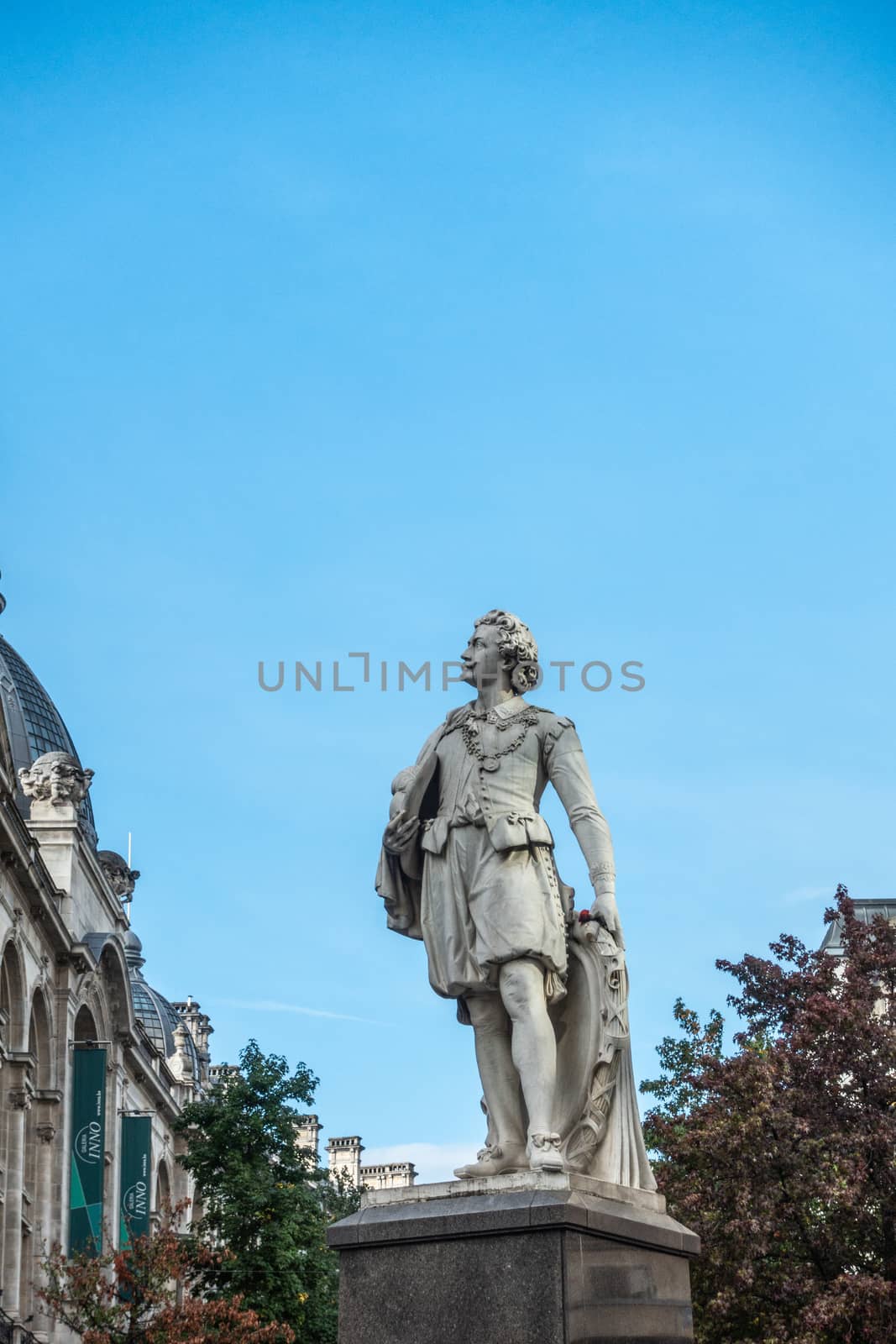 Sir Anthony Van Dyck statue in Antwerp, Belgium. by Claudine