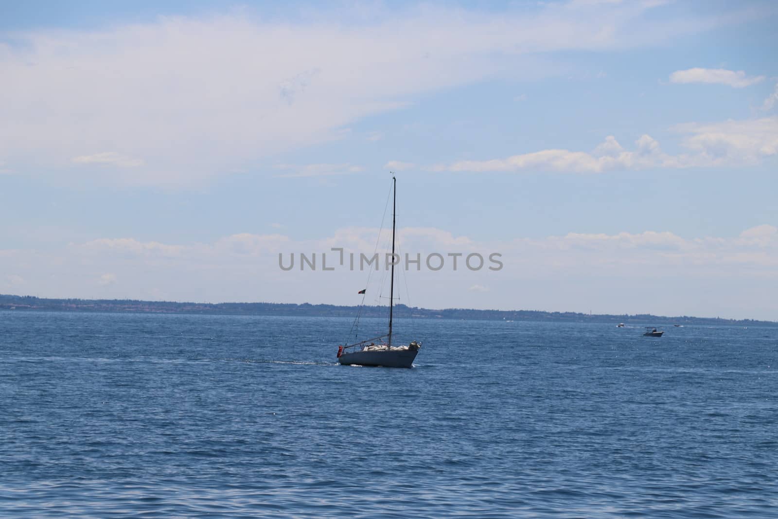 view of Garda lake in northern Italy