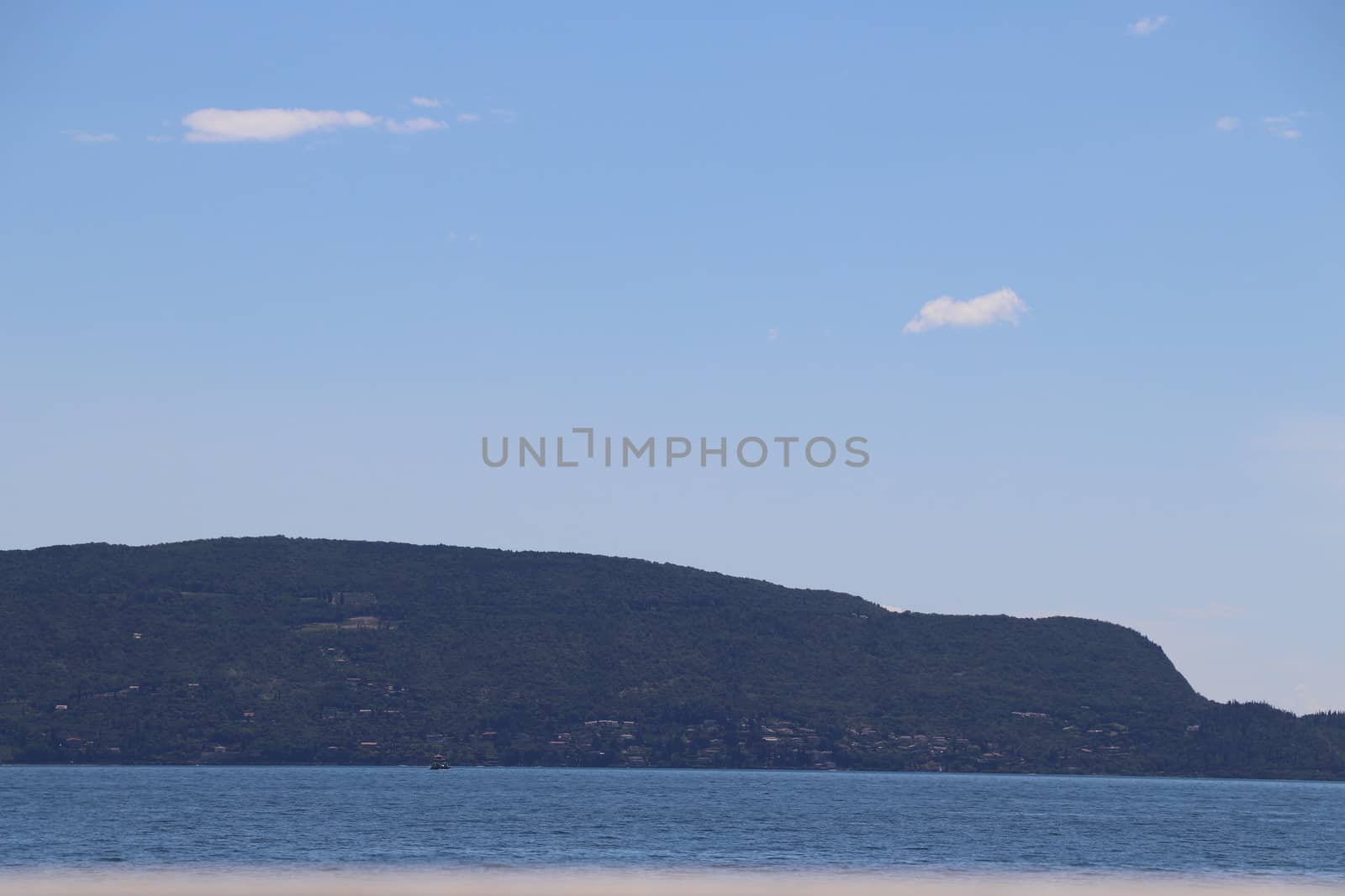 view of Garda lake in northern Italy