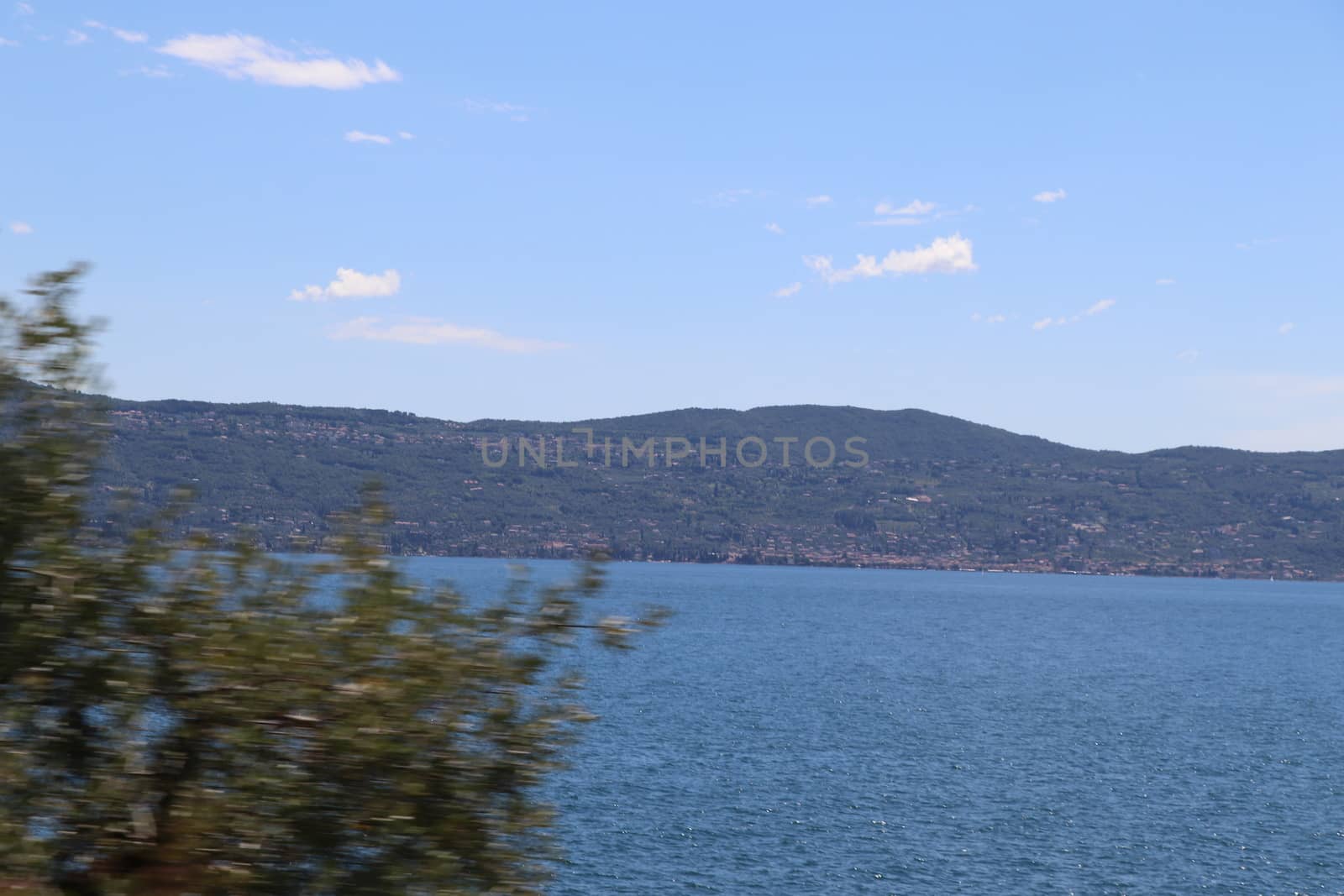 view of Garda lake in northern Italy