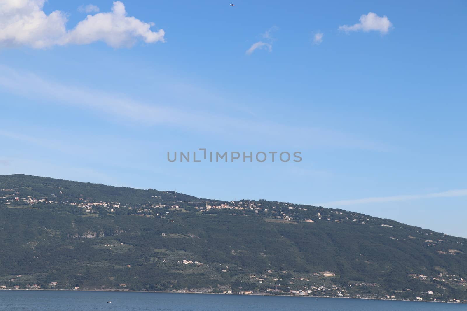 view of Garda lake in northern Italy