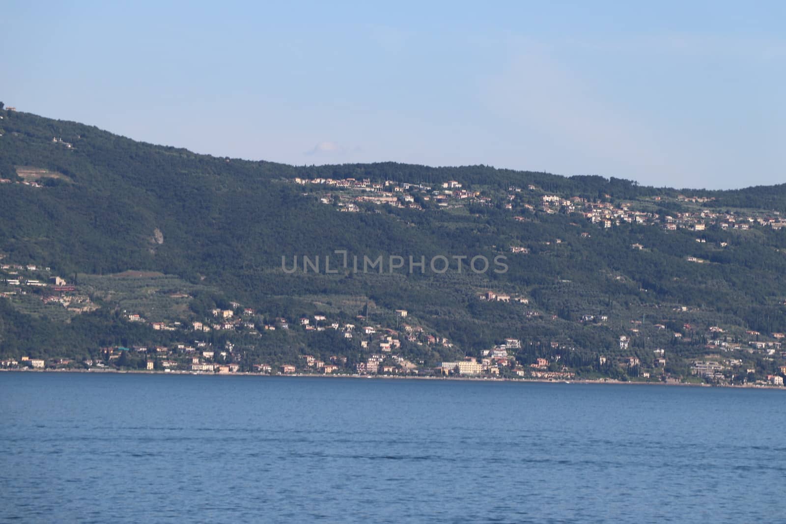 view of Garda lake in northern Italy