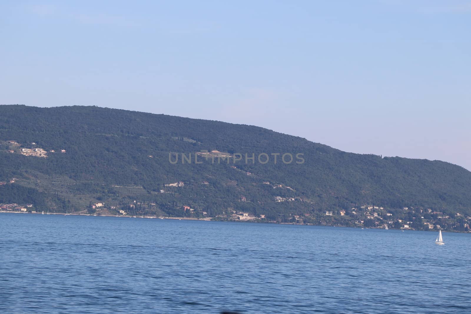 view of Garda lake in northern Italy