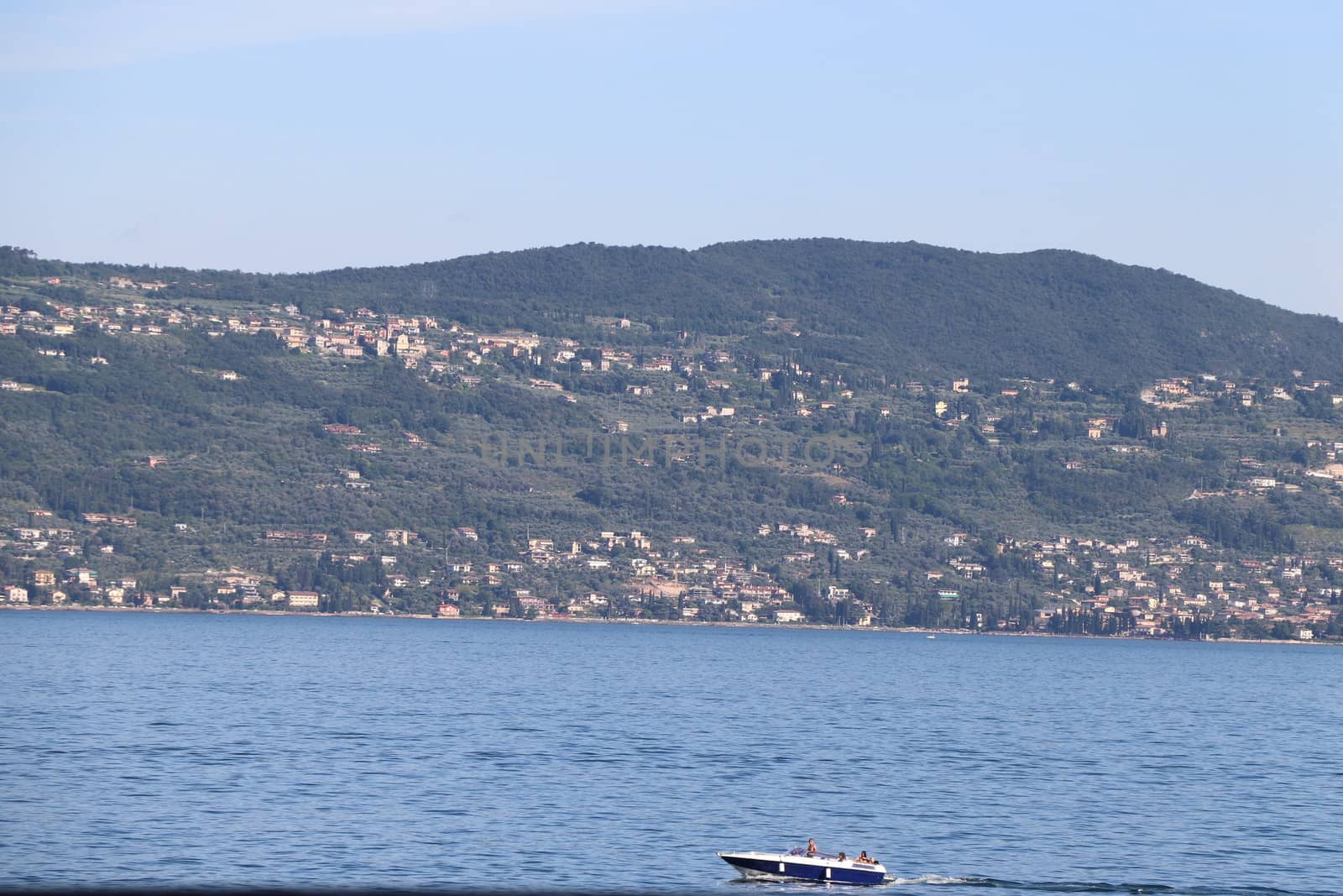 view of Garda lake in northern Italy