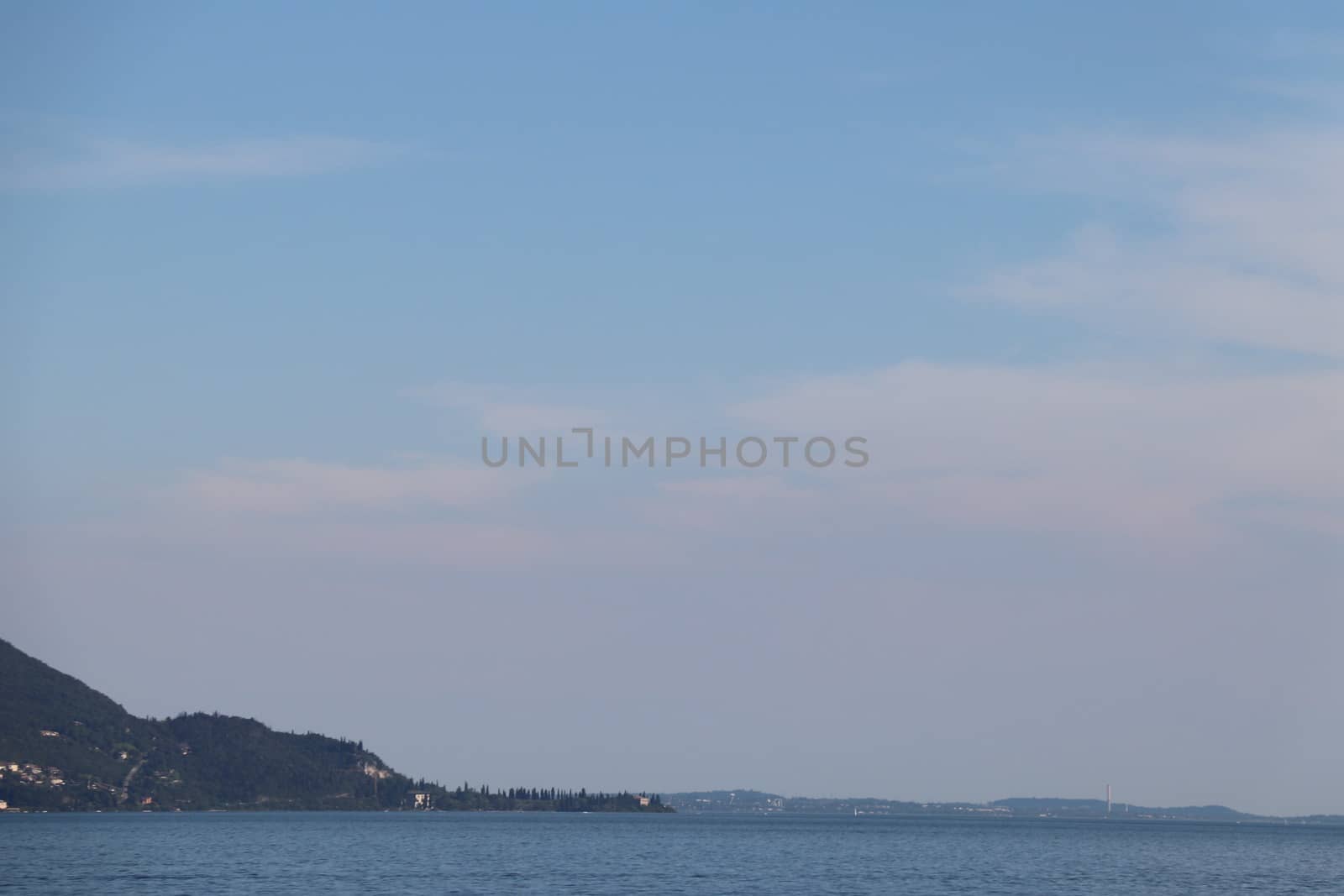 view of Garda lake in northern Italy