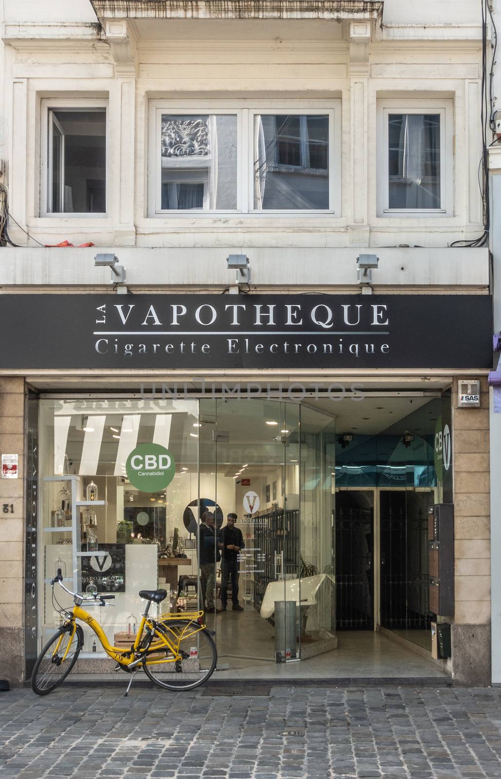 Vape Shop downtown Brussels, Belgium. by Claudine