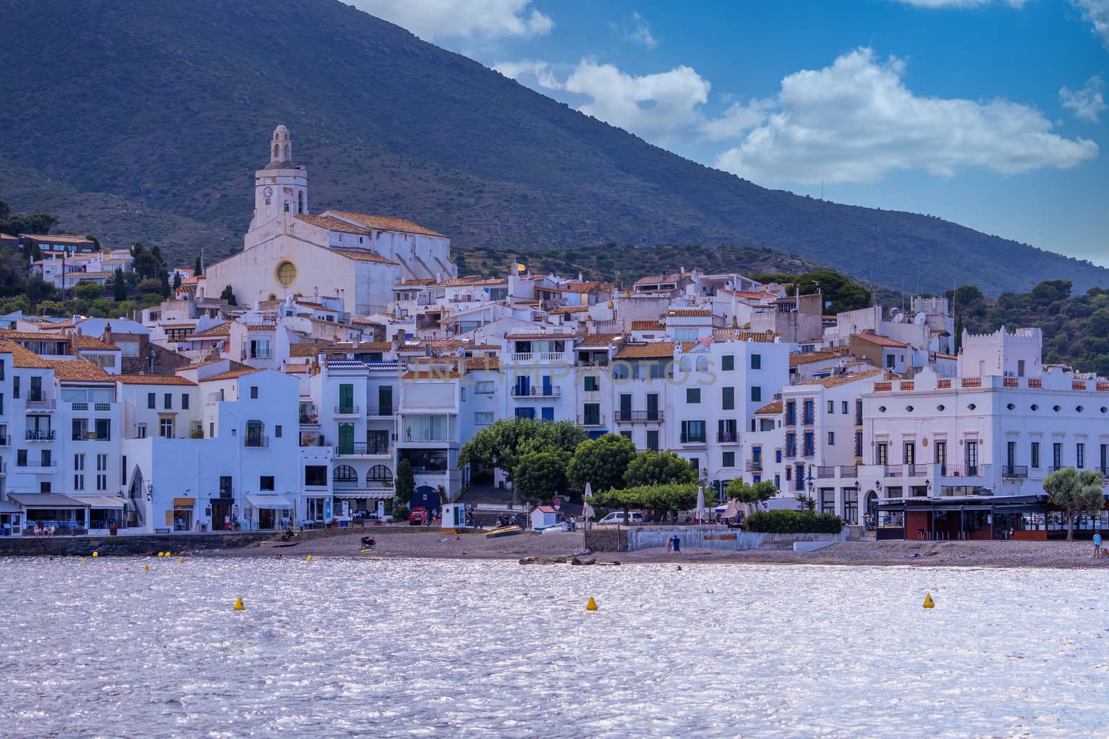 Detail of beautiful small town Cadaques in Costa Brava in Catalonia of Spain by Digoarpi