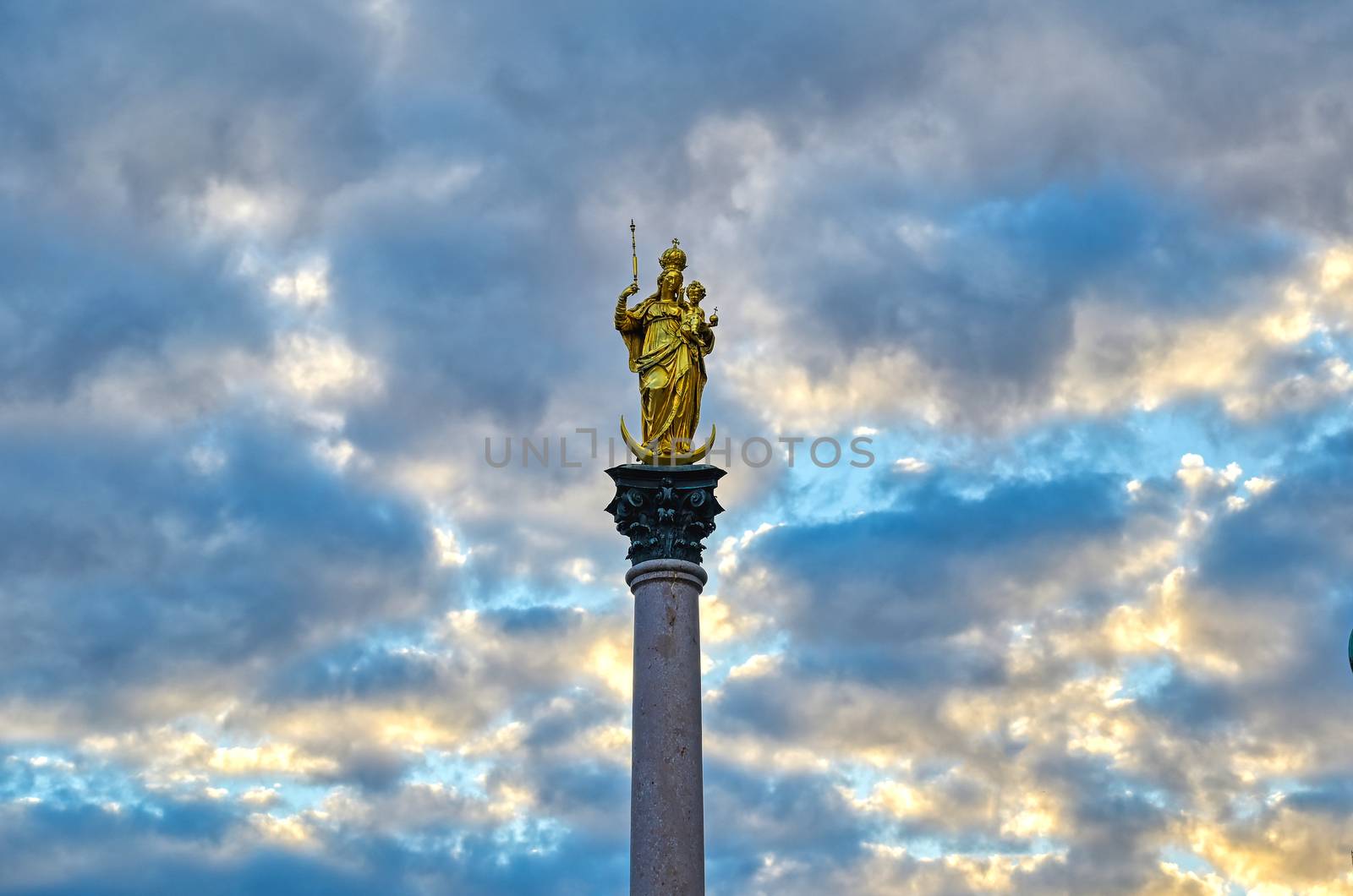 The Marian Column in Munich, Germany by jbyard22