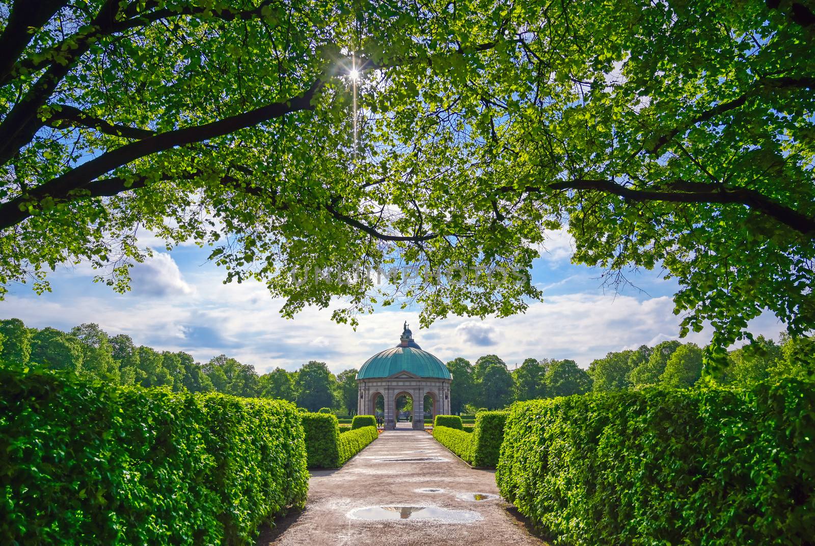 The Hofgarten is a garden in the center of Munich, Bavaria, Germany.