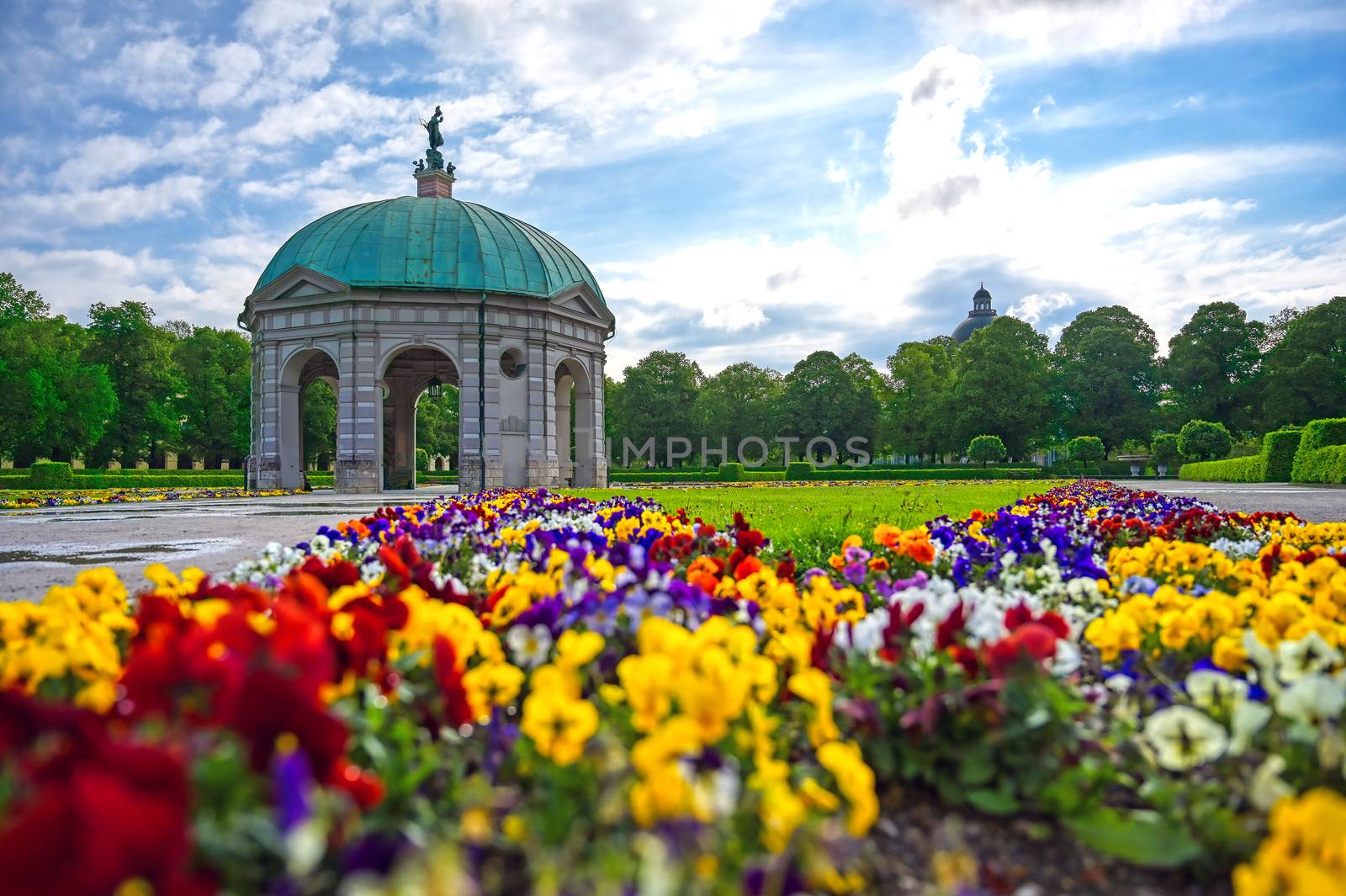 The Hofgarten is a garden in the center of Munich, Bavaria, Germany.