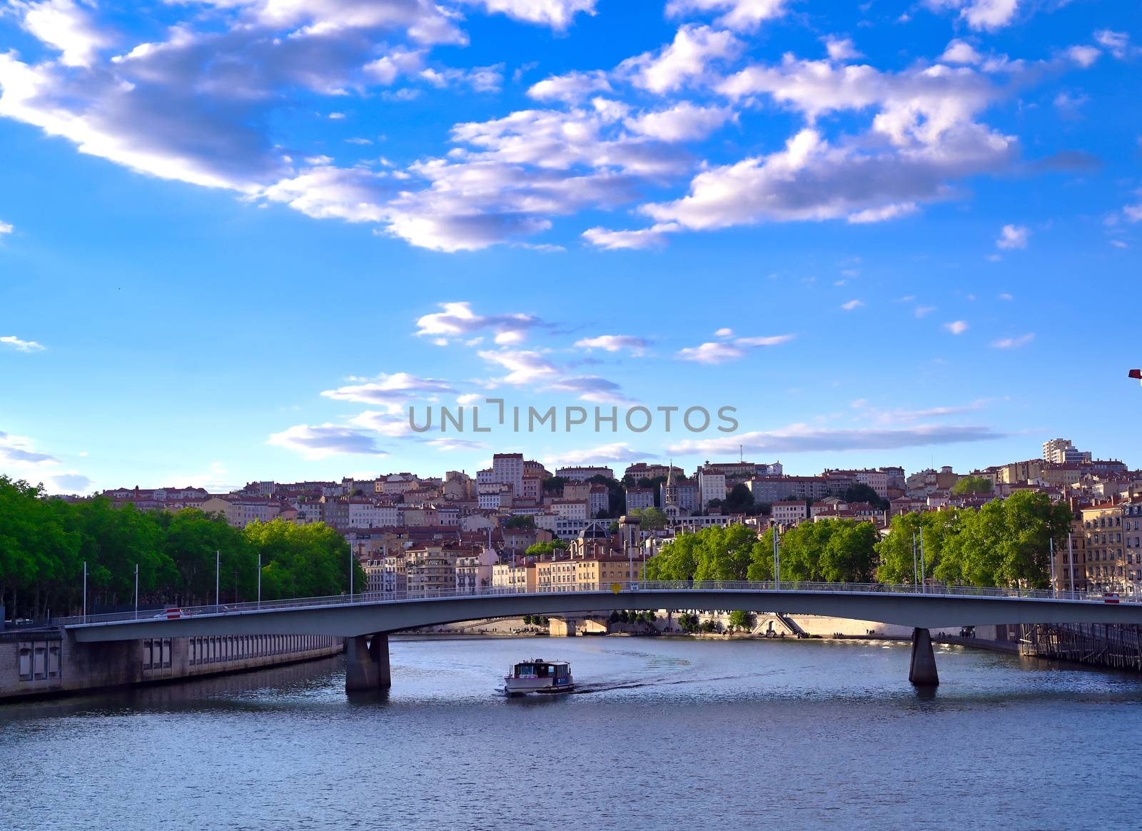 Lyon, France along the Saone River by jbyard22