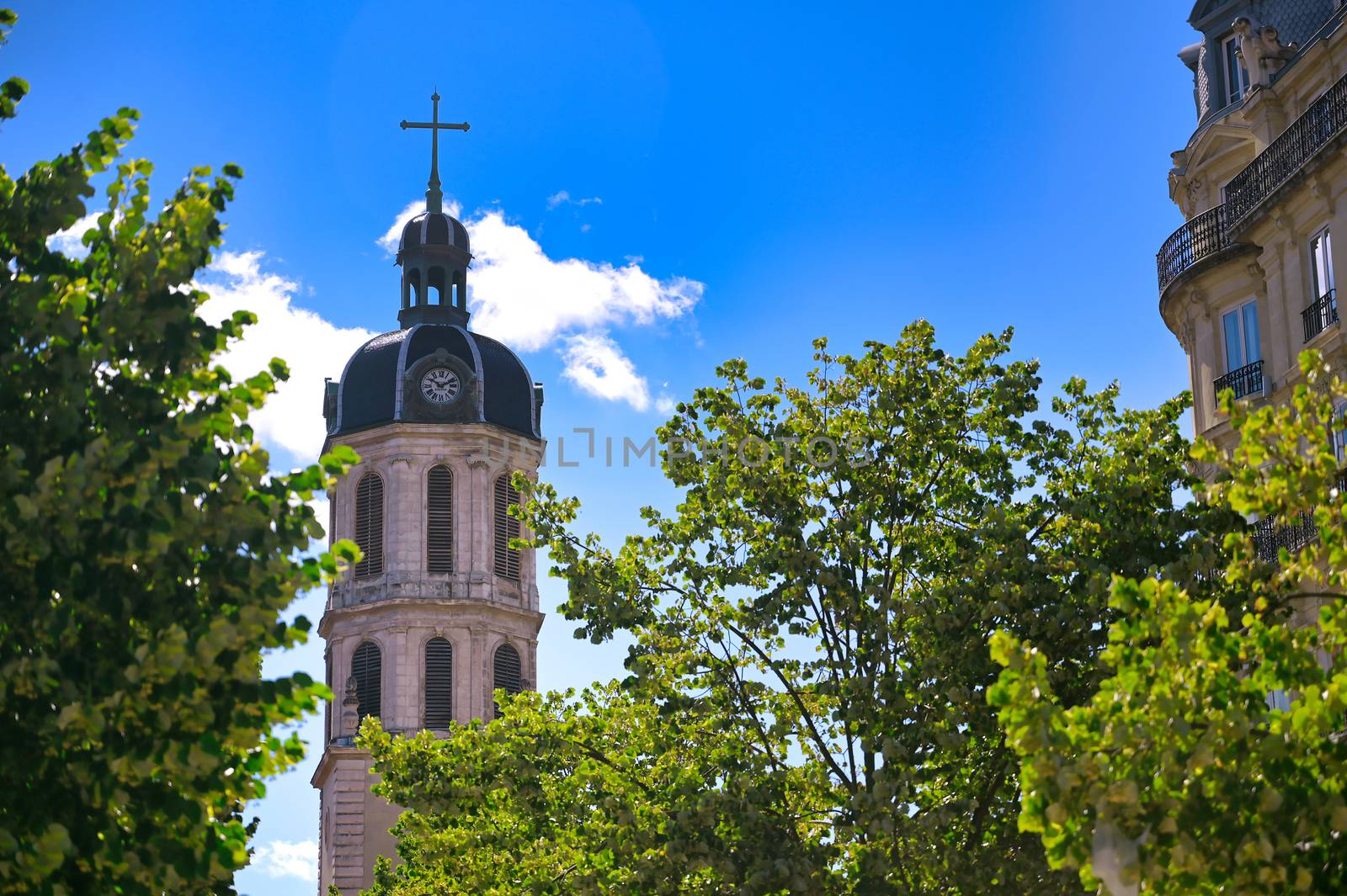 The Bell Tower of The Charity Hospital in Lyon, France by jbyard22