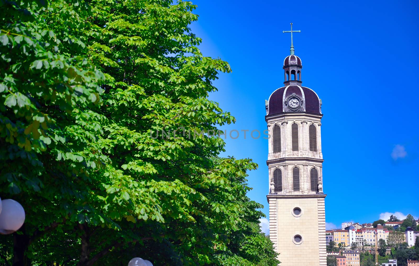 The Bell Tower of The Charity Hospital in Lyon, France by jbyard22