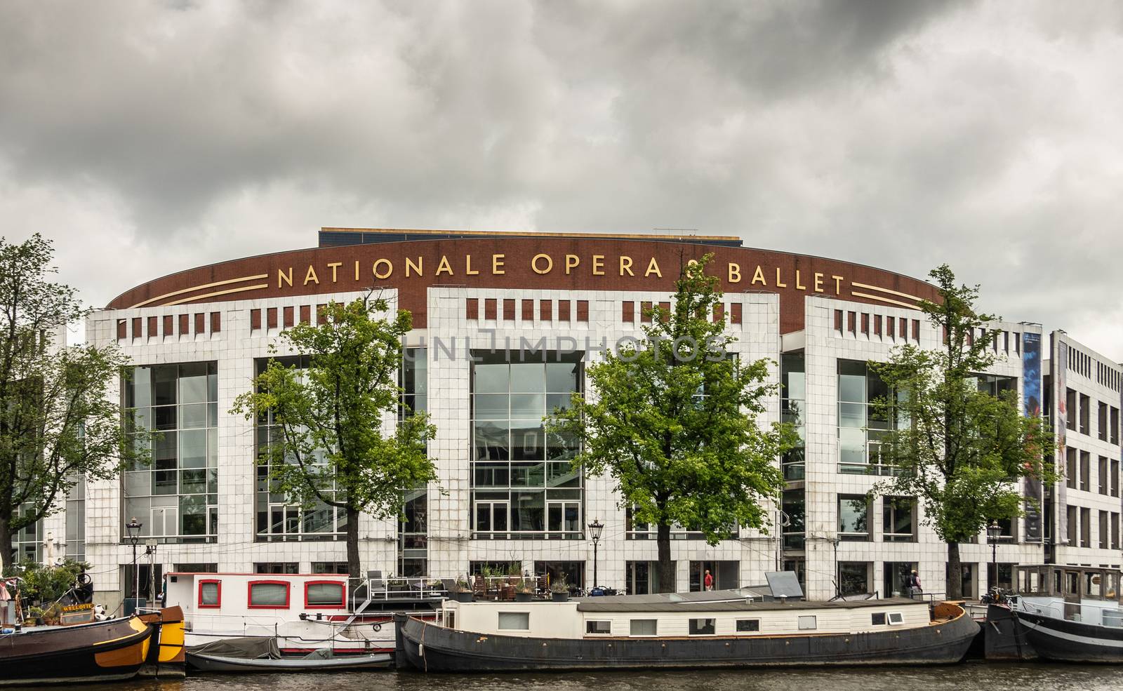 Nationale Opera and Ballet theater downtown Amsterdam, the Nethe by Claudine