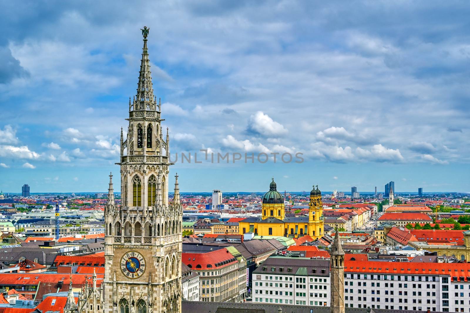 The New Town Hall located in the Marienplatz in Munich, Germany