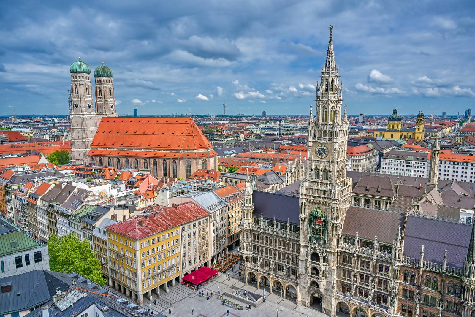 The New Town Hall located in the Marienplatz in Munich, Germany