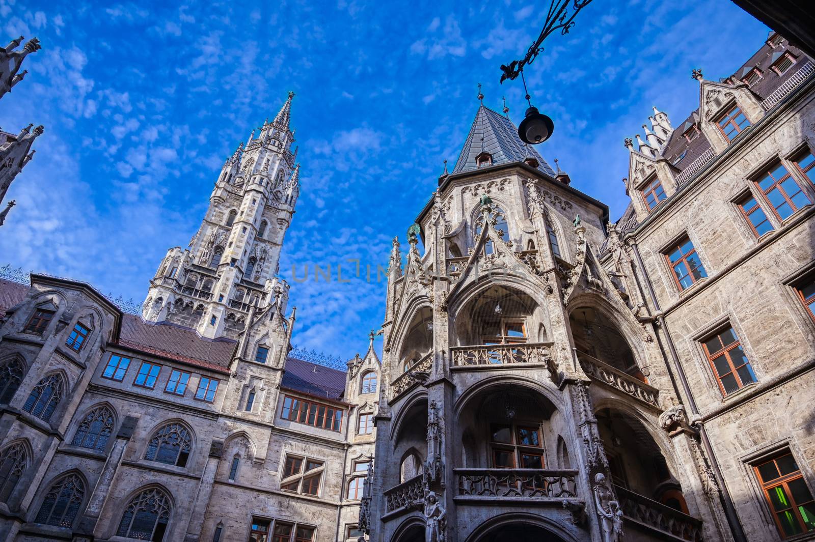 The New Town Hall located in the Marienplatz in Munich, Germany